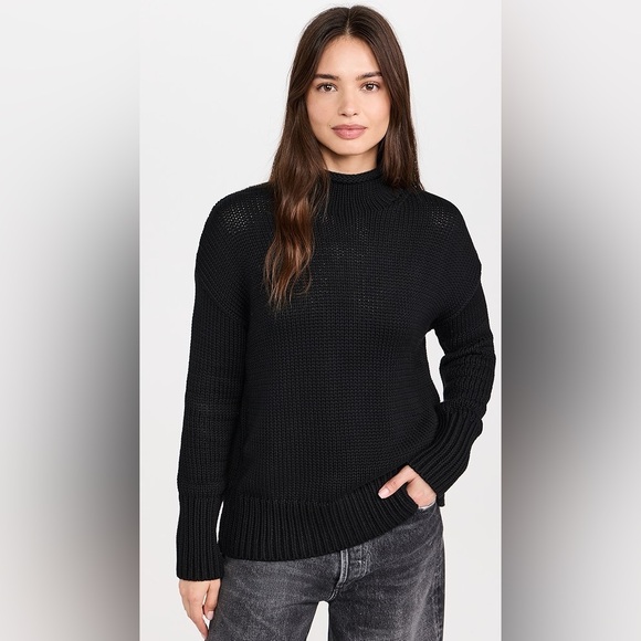 Paradis Miss Mock Neck Sweater Black - Picture 1 of 6